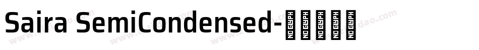 Saira SemiCondensed字体转换